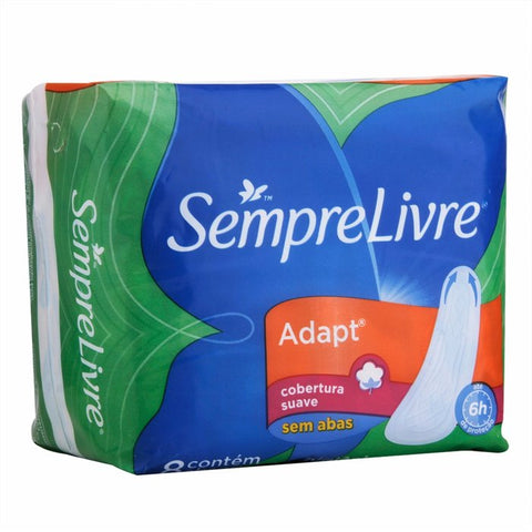 ABSORVENTE SEMPRE LIVRE ESPECIAL ADAPT SUAVE S/ABAS C/8