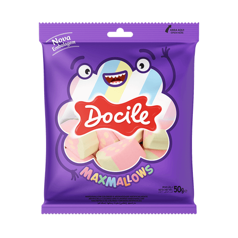 MARSHMALLOWS DOCILE MORANGO 50g