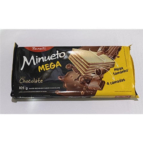 BISCOITO PARATI MINUETO WAFER MEGA CHOCOLATE 105g