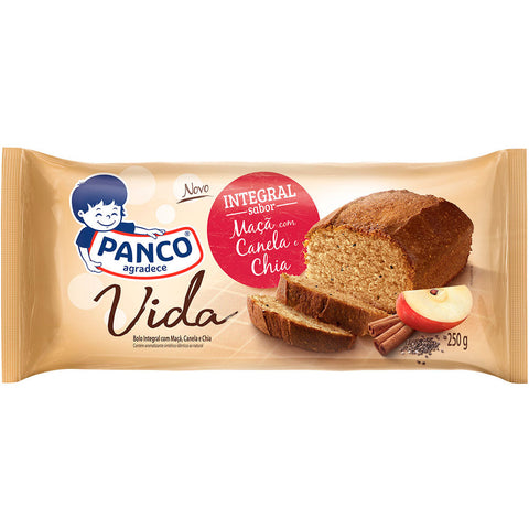 BOLO PANCO INTEGRAL MACA CANELA CHIA 250G