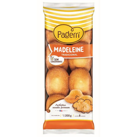 BOLO PADERRI MADELEINE TRADICIONAL C/8 200g