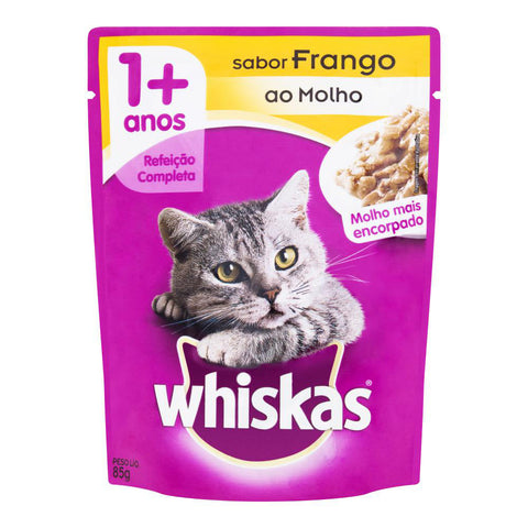 RACAO WHISKAS FRANGO AO MOLHO SH 85G