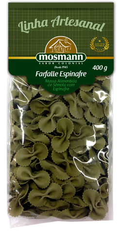 MASSA MOSMANN ARTESANAL FARFALLE ESPINAFRE 400G
