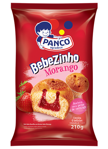 BOLO PANCO BEBEZINHO MORANGO 210G