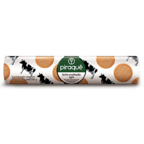 BISCOITO PIRAQUE LEITE MALTADO LIGHT 200g