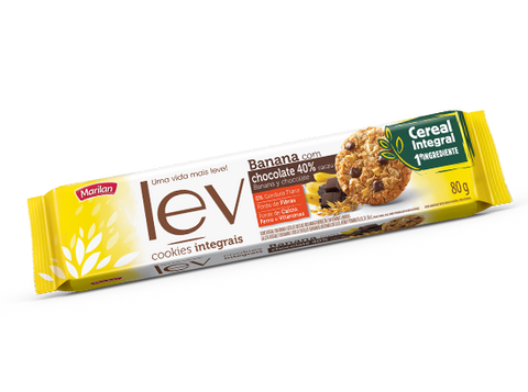 BISCOITO MARILAN COOKIE LEV BANANA CHOCOLATE 80g