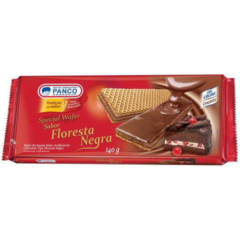 BISCOITO PANCO WAFER FLORESTA NEGRA 140G