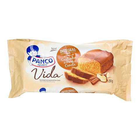 BOLO PANCO INTEGRAL CASTANHA CANELA 250G