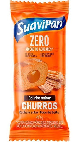 BOLO SUAVIPAN ZERO CHURROS RECH 40g