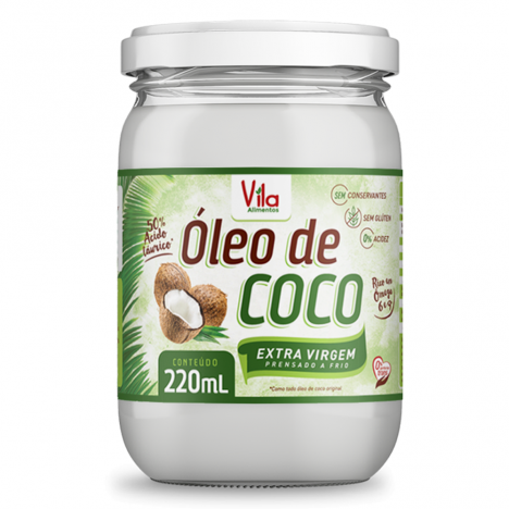 OLEO COCO VILA ALIMENTOS EXTRA VIRGEM 220ML