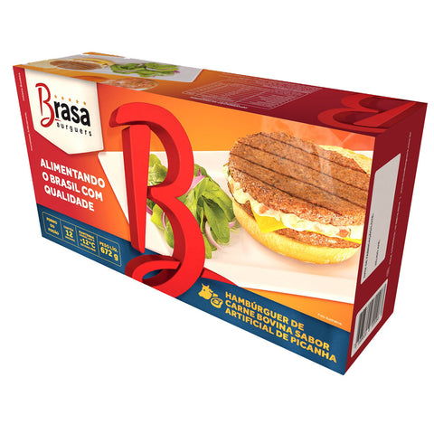 HAMBURGUER BRASA BOVINO PICANHA C/12 672g