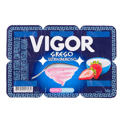 IOGURTE VIGOR ULTRA CREM MORANGO TRADICIONAL 540G