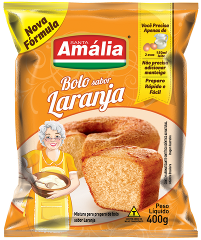 MISTURA BOLO STA AMALIA LARANJA 400G