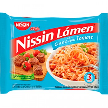 MASSA INSTANTÂNEA NISSIN CARNE COM TOMATE 85G