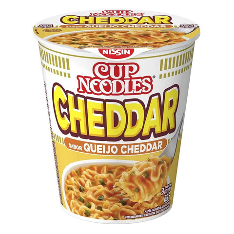 MASSA INSTANTÂNEA NISSIN CUP NOODLES QUEIJO CHEDDAR 69G