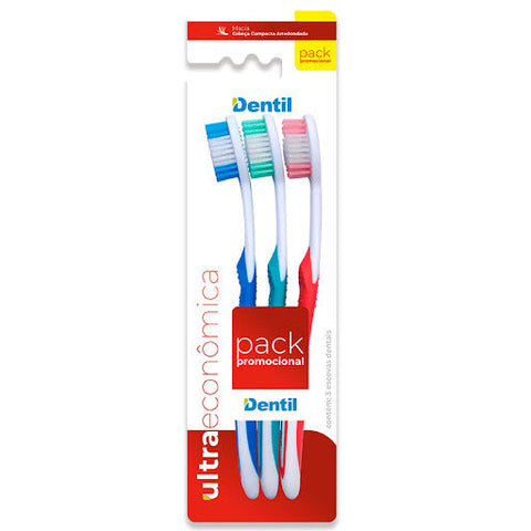 ESCOVA DENTAL DENTIL ULTRAECONOMICA MACIA C/3