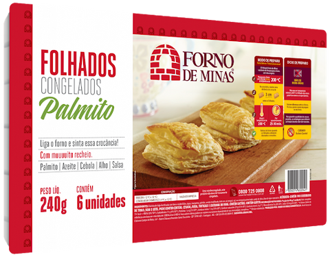 FOLHADO FORNO DE MINAS PALMITO C/6 240G