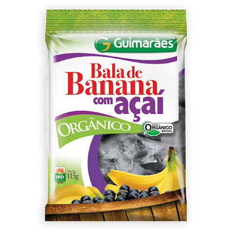 BALA GUIMARAES ORGANICA BANANA ACAI 115g