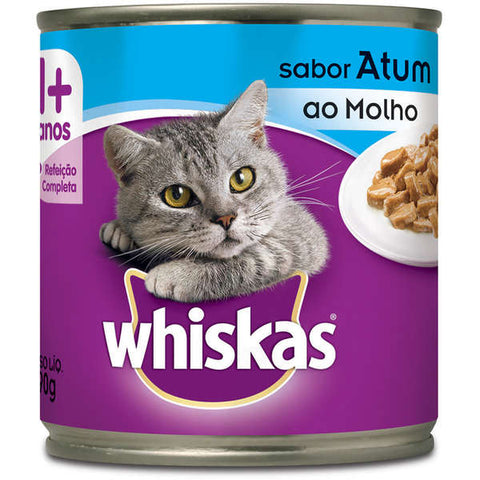 RACAO WHISKAS ATUM AO MOLHO LT 290G