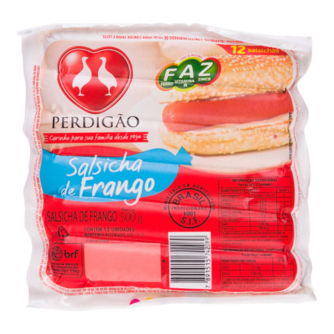 SALSICHA PERDIGAO FRANGO 500g