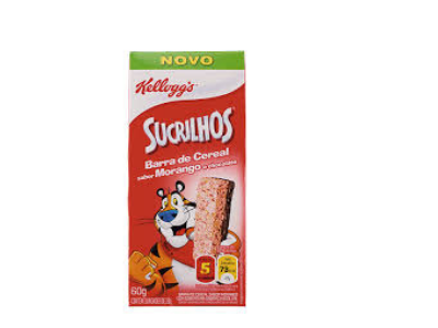 BARRA CEREAL KELLOGGS SUCRILHOS MORANGO C/3 60g