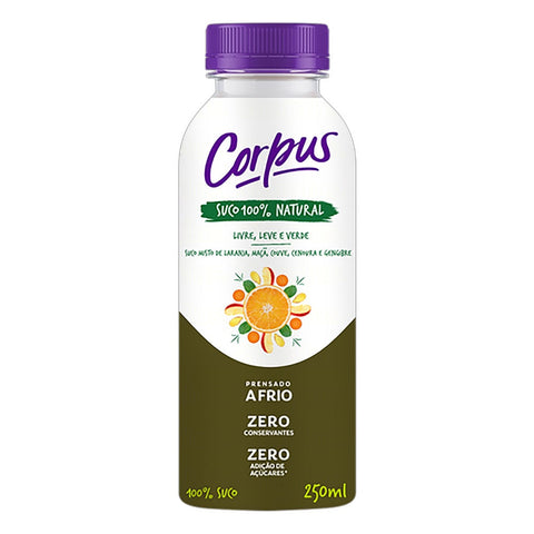 SUCO CORPUS LIVRE LEVE E VERDE 250ml