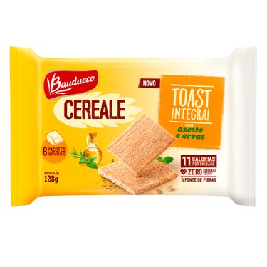 TORRADA BAUDUCCO CEREALE TOAST INTEGRAL AZEITE ERVAS 128g