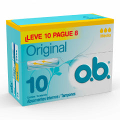 ABSORVENTE OB ORIGINAL MEDIO LV10 PG8