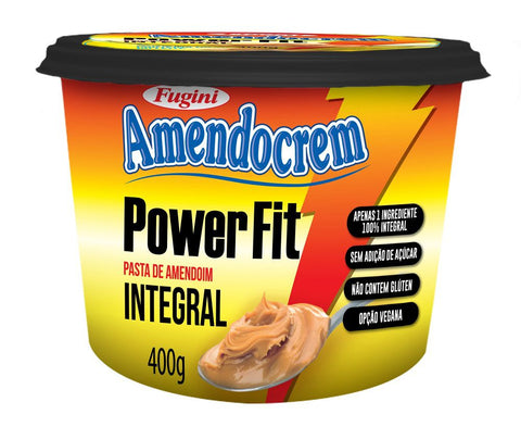 PASTA AMENDOIM AMENDOCREM POWER FIT INTEGRAL 400g
