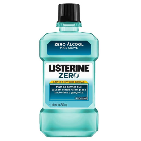 ANTISSEPTICO LISTERINE ZERO MENTA SUAVE 250ML