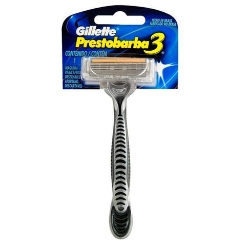 APARELHO GILLETTE PRESTOBARBA 3 MASCULINO C/1