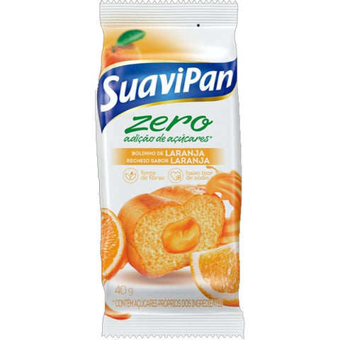 BOLO SUAVIPAN ZERO LARANJA RECH 40g