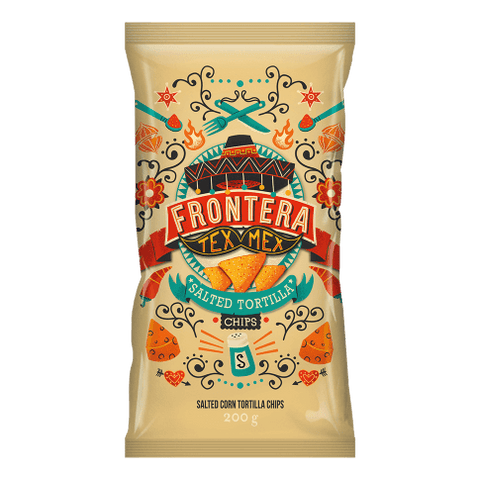 BISCOITO FRONTERA TORTILHA MILHO SAL 200g