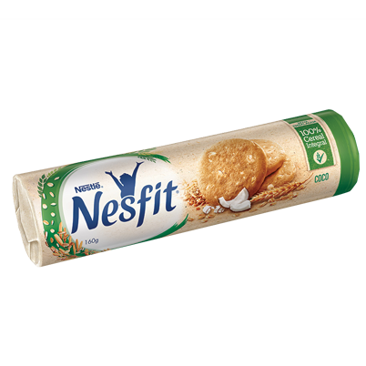 BISCOITO NESTLE NESFIT INTEGRAL COCO 160g