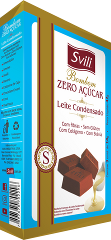BOMBOM SVILI ZERO LEITE CONDENSADO C/3 42G