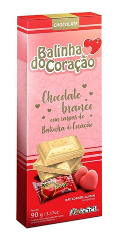 CHOCOLATE BALINHA DO CORACAO BRANCO 90g