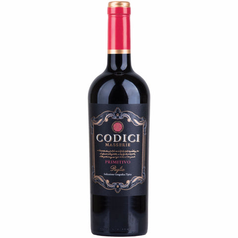 VINHO CODICI MASSERIE PRIMITIVO PUGLIA 750ml