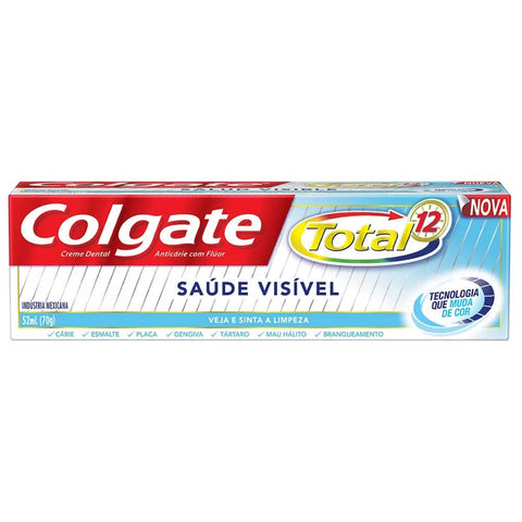 CREME DENTAL COLGATE TOTAL 12 SAUDE VISIVEL 70G