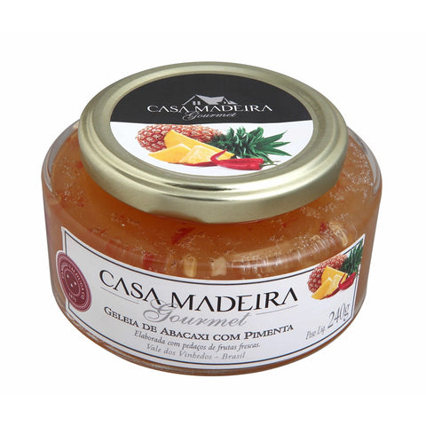 GELEIA CASA MADEIRA GOURMET ABACAXI C/PIMENTA 240G