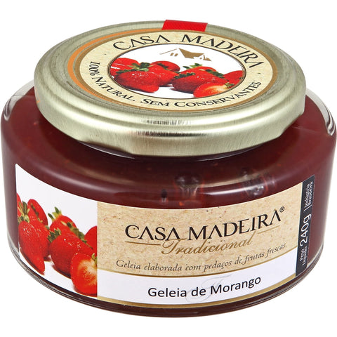 GELEIA CASA MADEIRA TRADICIONAL MORANGO 240g