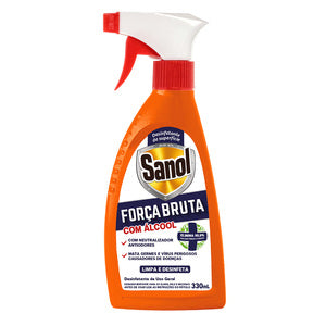 DESINFETANTE SANOL FORCA BRUTA ORIGINAL C/ALCOOL 330ml