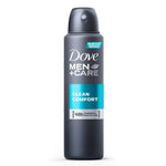 DESODORANTE DOVE AERO MEN CLEAN COMFORT 150ML