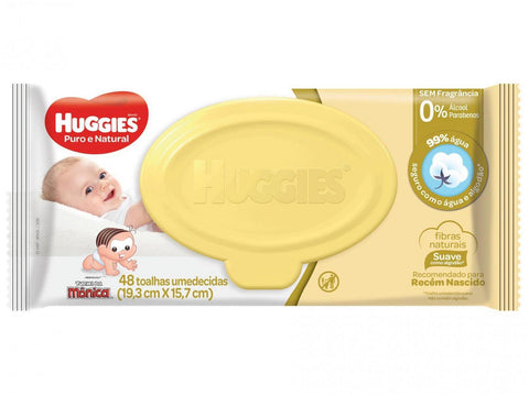 LENCO UMEDECIDO  HUGGIES PRIMEIROS 100 DIAS C/48