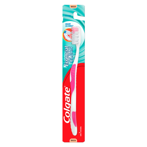 ESCOVA DENTAL COLGATE  ESSENCIAL CLEAN MACIA