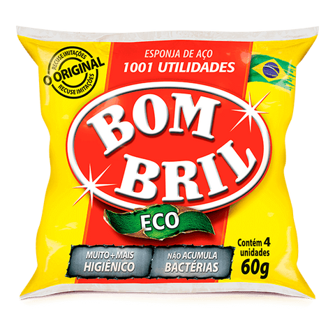 LA DE ACO BOMBRIL C/4 60G