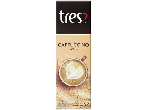 CAPSULA 3 CORACOES CAPPUCCINO AVELA C/10 110g