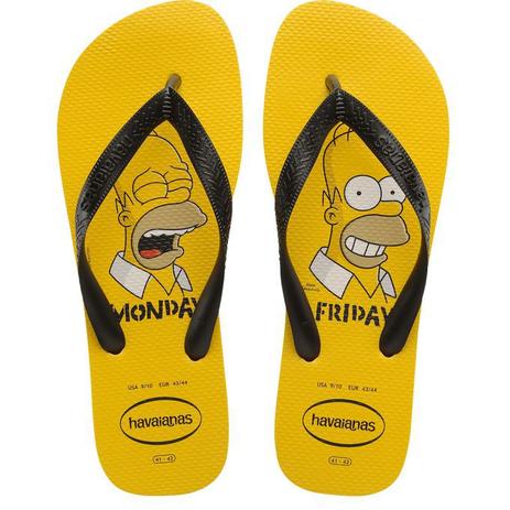 HAVAIANAS SIMPSONS AMARELO OURO 39/40