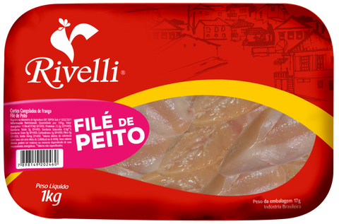 FILE PEITO FRANGO RIVELLI BANDEIJA 1KG