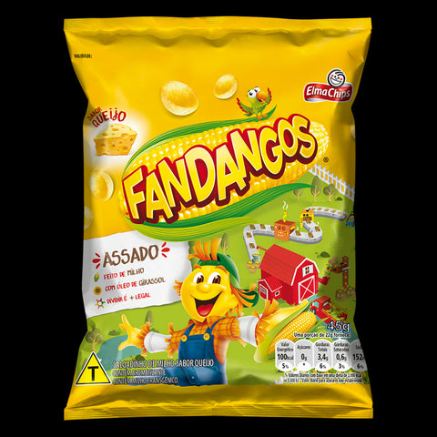 BISCOITO ELMA CHIPS FANDANGOS QUEIJO 45g