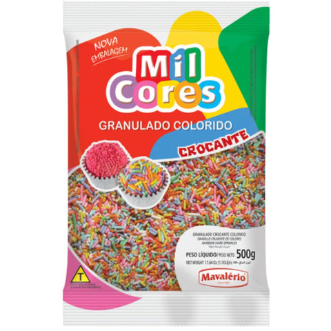 CHOCOLATE GRANULADO CROCANTE MIL CORES COLORIDO 500g